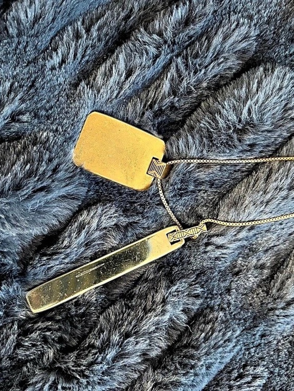 Madewell Gold Double Pendant Necklace